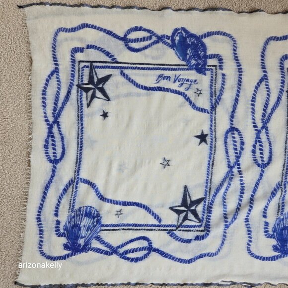 J. Crew Wool Nautical Scarf Lightweight - Picture 2 of 11